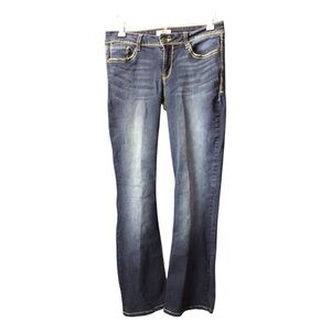 LEI Dark Blue Boot Cut Women's Jeans low rise Y2K jeans size 5